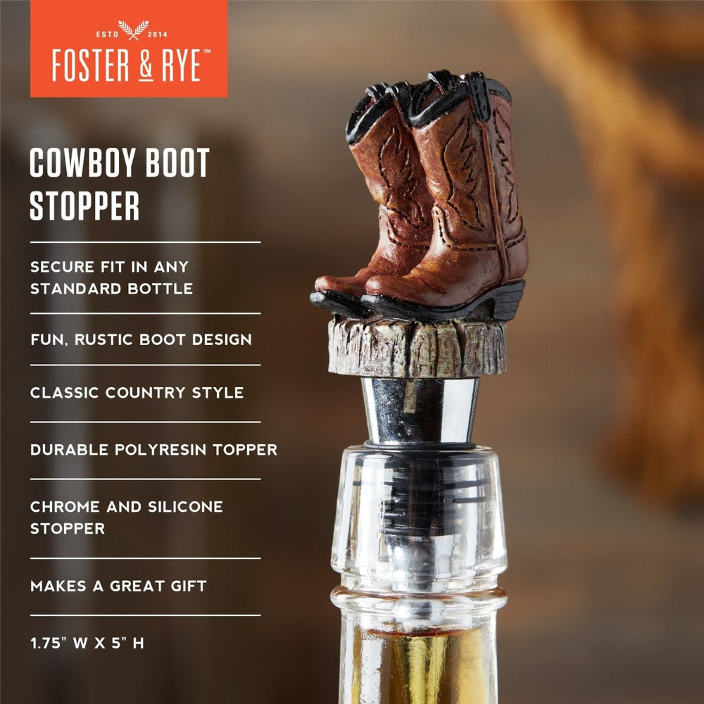 
                      
                        Foster & Rye Cowboy Boot Bottle Stopper - lily & onyx
                      
                    