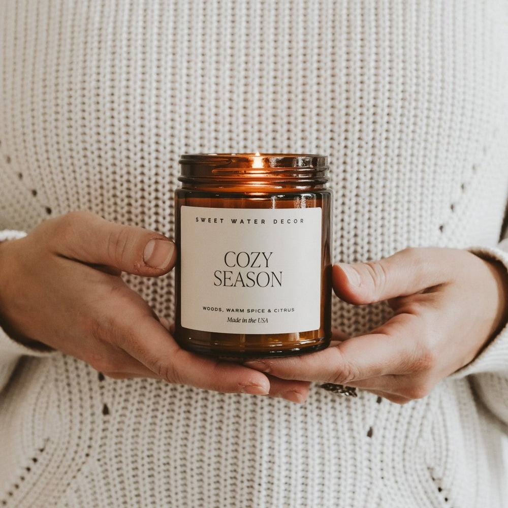 
                      
                        Sweet Water Decor Cozy Season Soy Candle - Amber Jar - 9 oz - lily & onyx
                      
                    