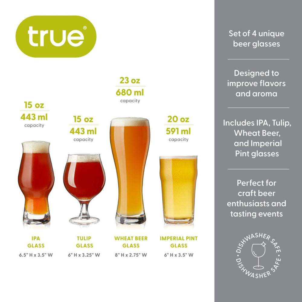 
                      
                        True Craft Beer Tasting Set, Set of 4 - lily & onyx
                      
                    