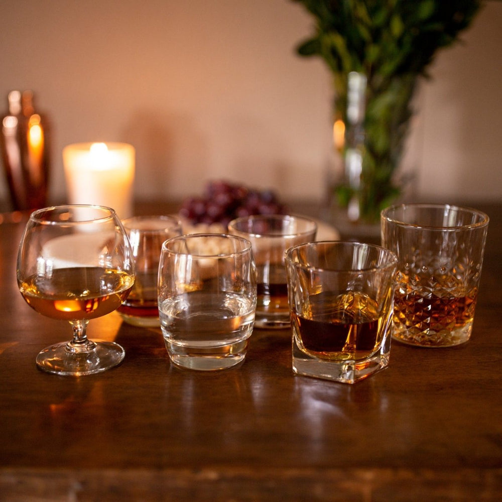 
                      
                        Libbey Craft Spirits Assorted Drinkware Glasses, Set of 6 - lily & onyx
                      
                    