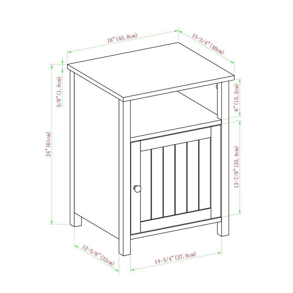 
                      
                        Walker Edison Craig Grooved Door Nightstand / Side Table - lily & onyx
                      
                    