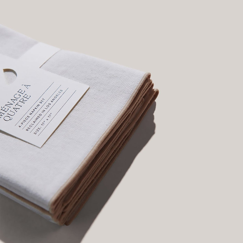 
                      
                        ATELIER SAUCIER Cream Burlap Crème Napkins | Set of 4 - lily & onyx
                      
                    