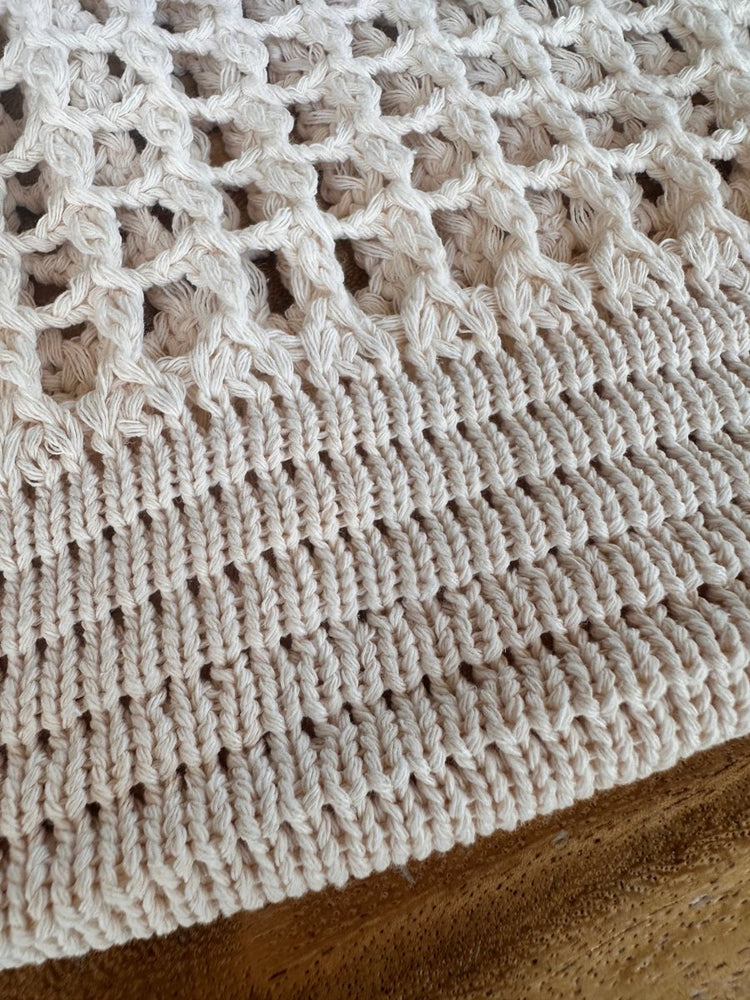 
                      
                        Busa Designs Cream Knitted Beach Bag - lily & onyx
                      
                    