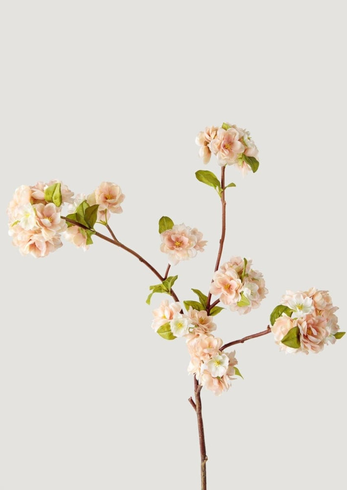 
                      
                        Afloral Cream Linen Faux Peach Blossom Branch, 41" - lily & onyx
                      
                    