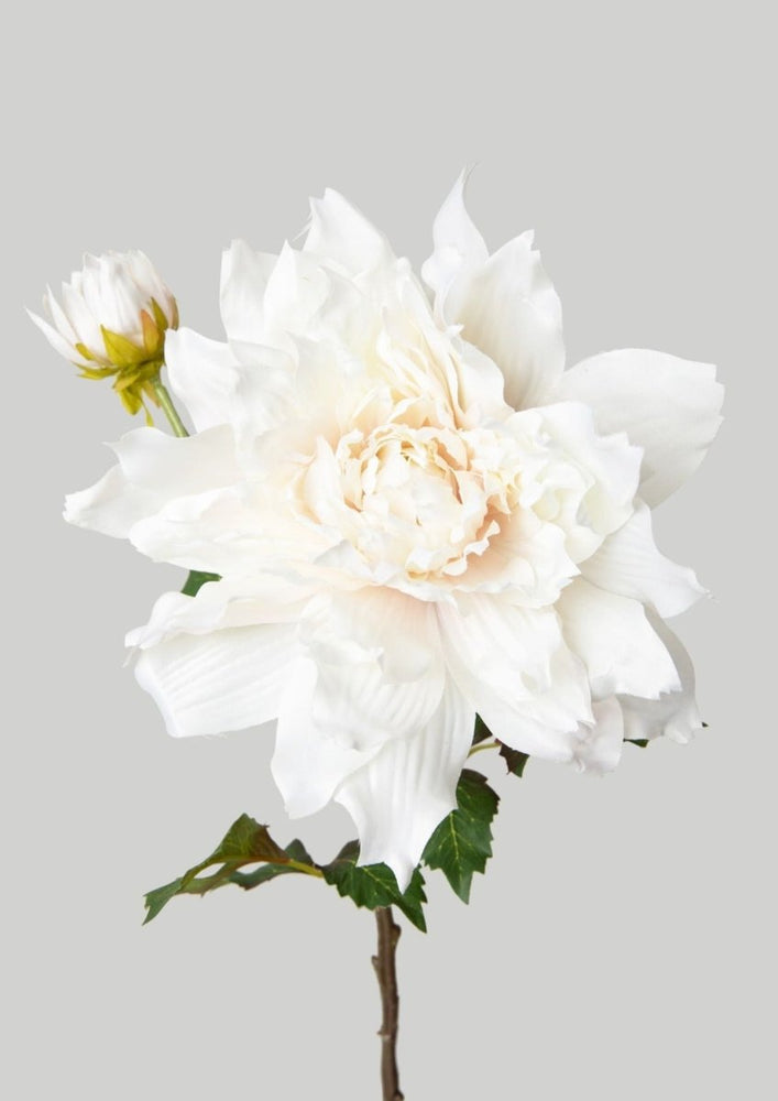 
                      
                        Afloral Cream White Artificial Dahlia Flower, 21.5" - lily & onyx
                      
                    