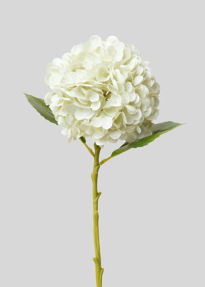Afloral Cream White Hydrangea Real Touch Fake Flower - 18.5" - lily & onyx