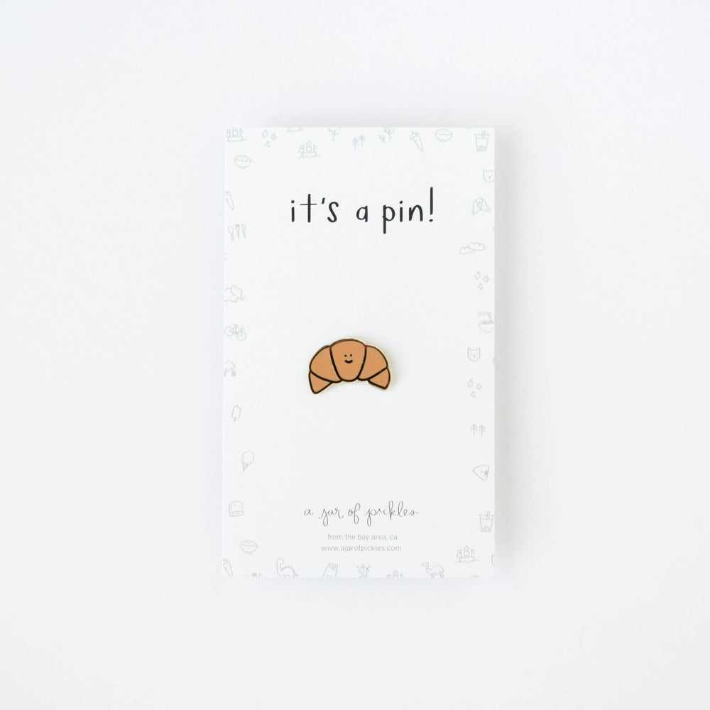 A Jar of Pickles Croissant Pin - lily & onyx