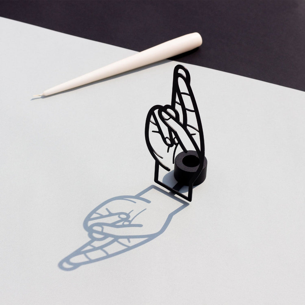 
                      
                        CandleHand Taper Candle Holder - Crossed Fingers
                      
                    
