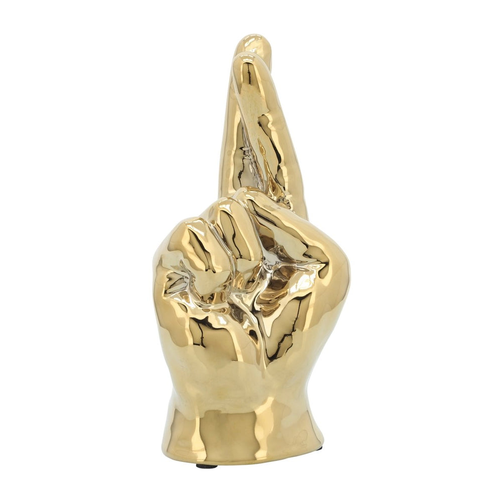 
                      
                        Sagebrook Home Crossing Fingers Decorative Figurine, 8" - Gold - lily & onyx
                      
                    