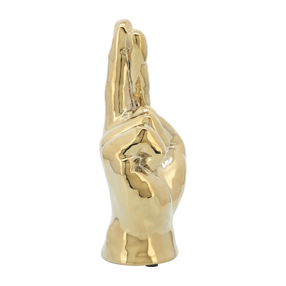 
                      
                        Sagebrook Home Crossing Fingers Decorative Figurine, 8" - Gold - lily & onyx
                      
                    
