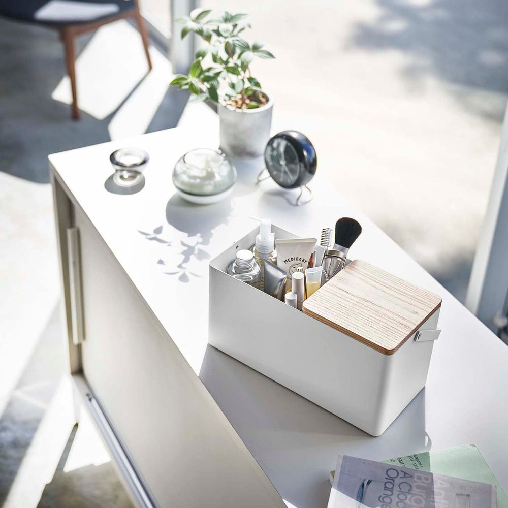
                      
                        Makeup Organizer with Mirror
                      
                    