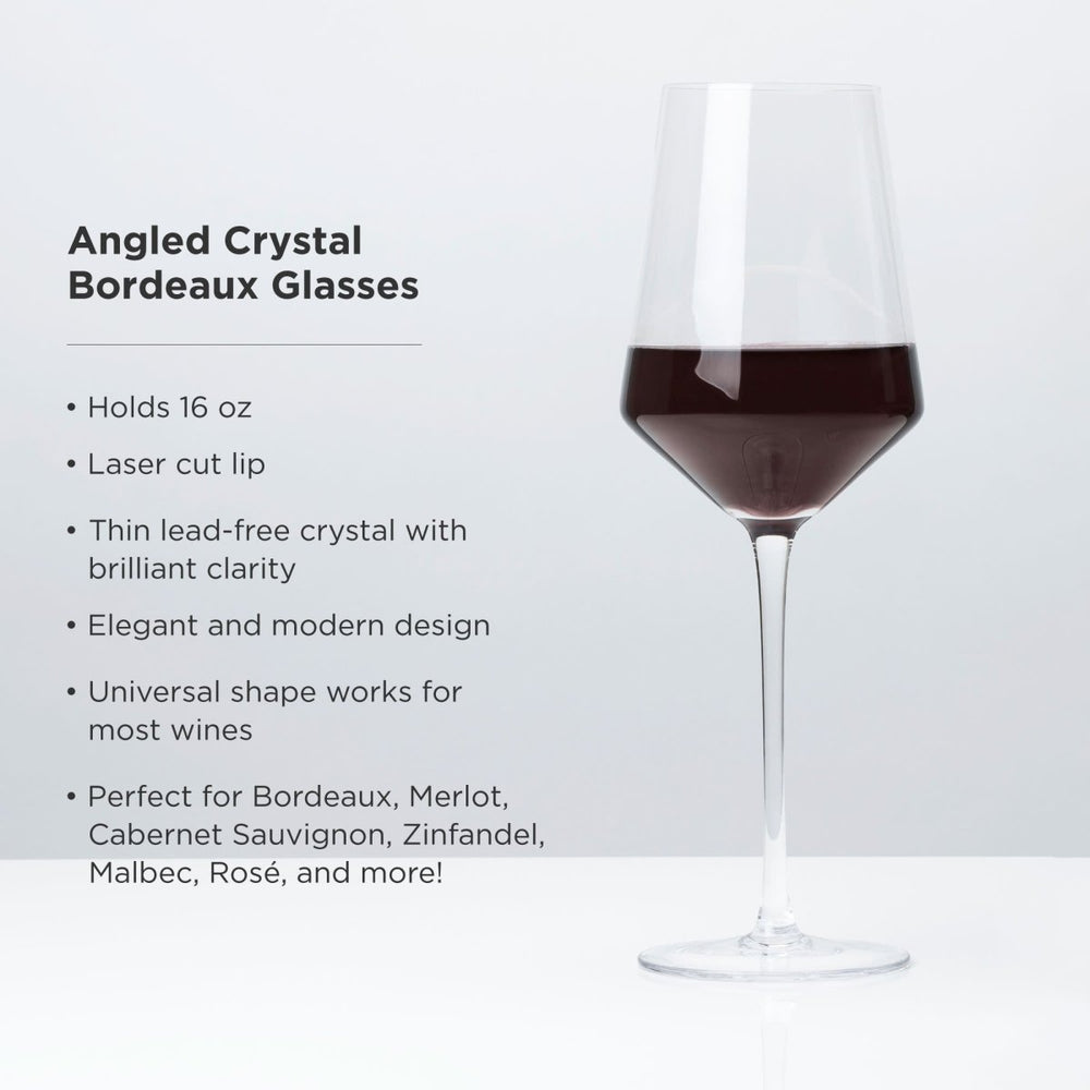 
                      
                        Viski Crystal Bordeaux Glasses & Gold Corkscrew Gift Box Set - lily & onyx
                      
                    