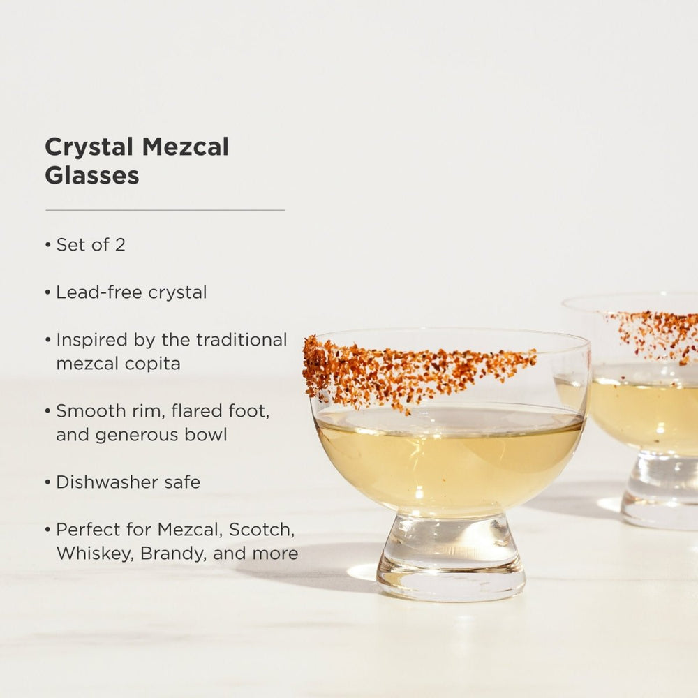 
                      
                        Viski Crystal Mezcal Glasses, Set of 2
                      
                    
