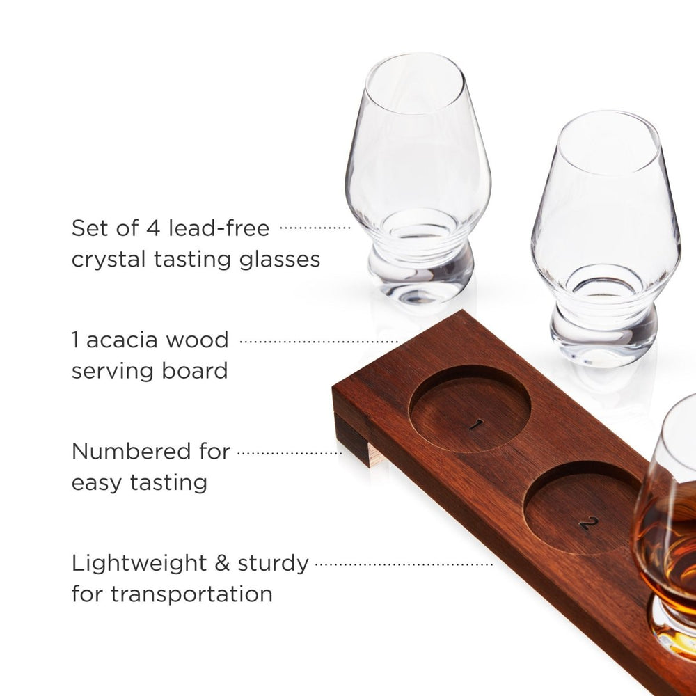 
                      
                        Viski Crystal Spirit Glass Flight Set - lily & onyx
                      
                    