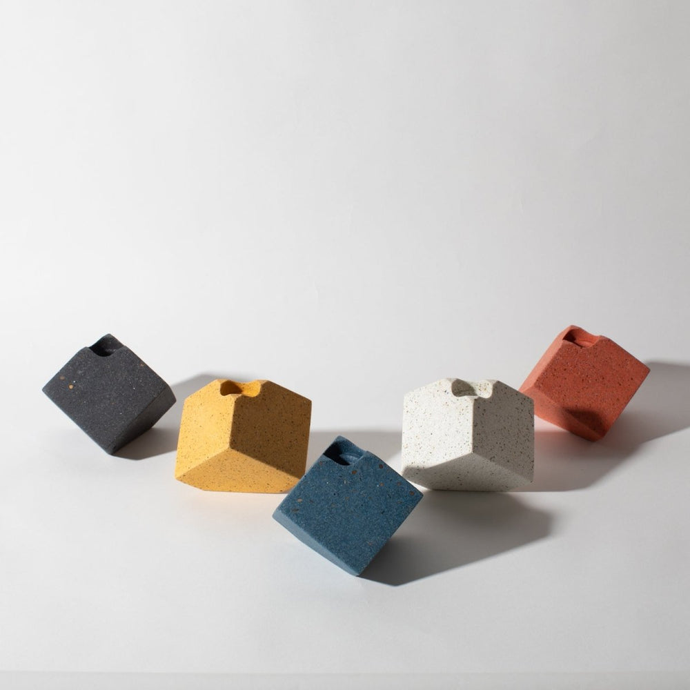 
                      
                        Pretti.Cool Cube Candlestick Holder | Marigold Terrazzo - lily & onyx
                      
                    