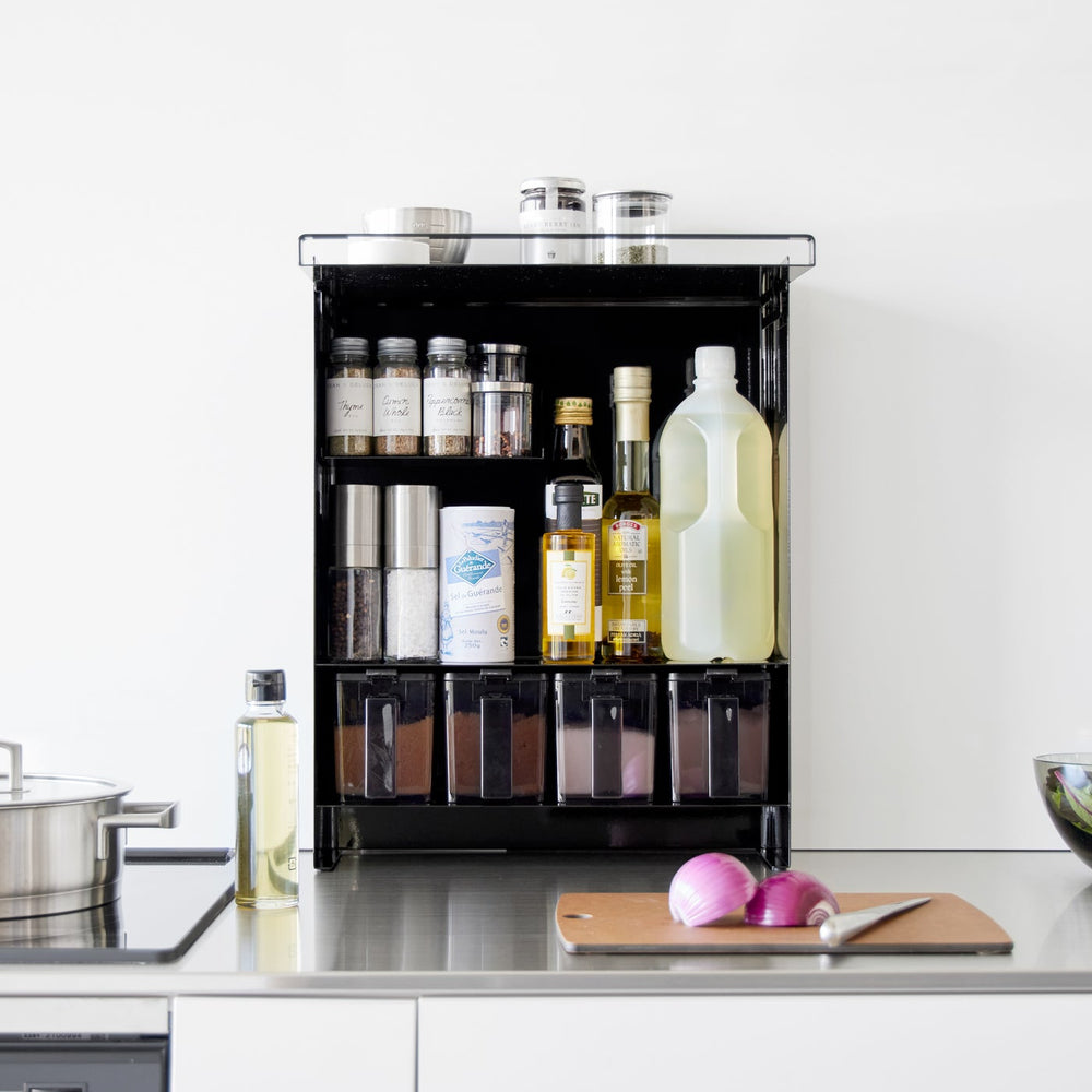 
                      
                        Concealable Steel Spice Rack
                      
                    