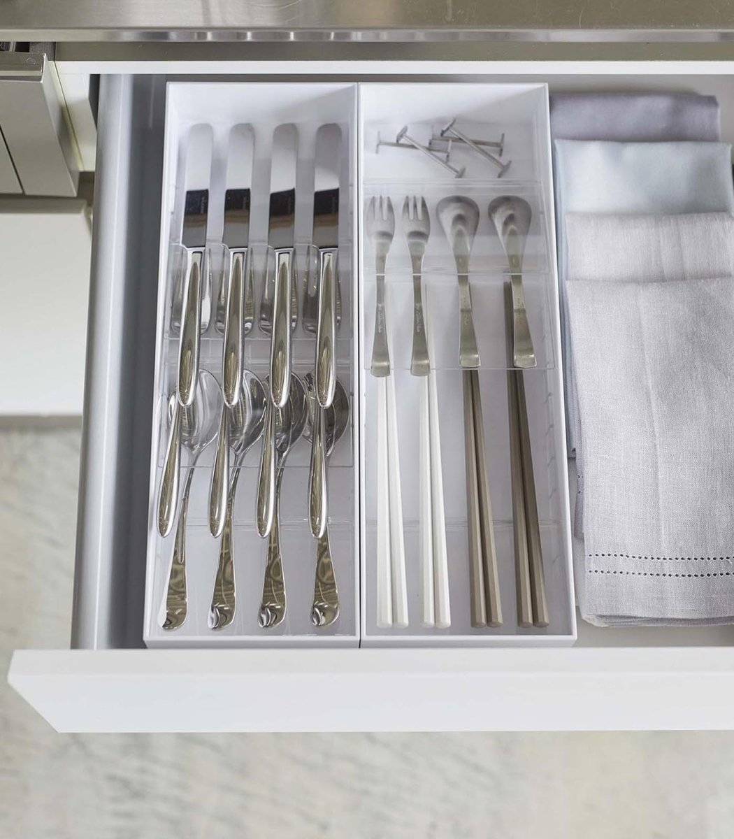 Yamazaki Home Cutlery Organizer, Compact - lily & onyx