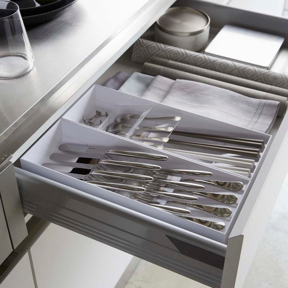 
                      
                        Yamazaki Home Cutlery Organizer, Compact - lily & onyx
                      
                    