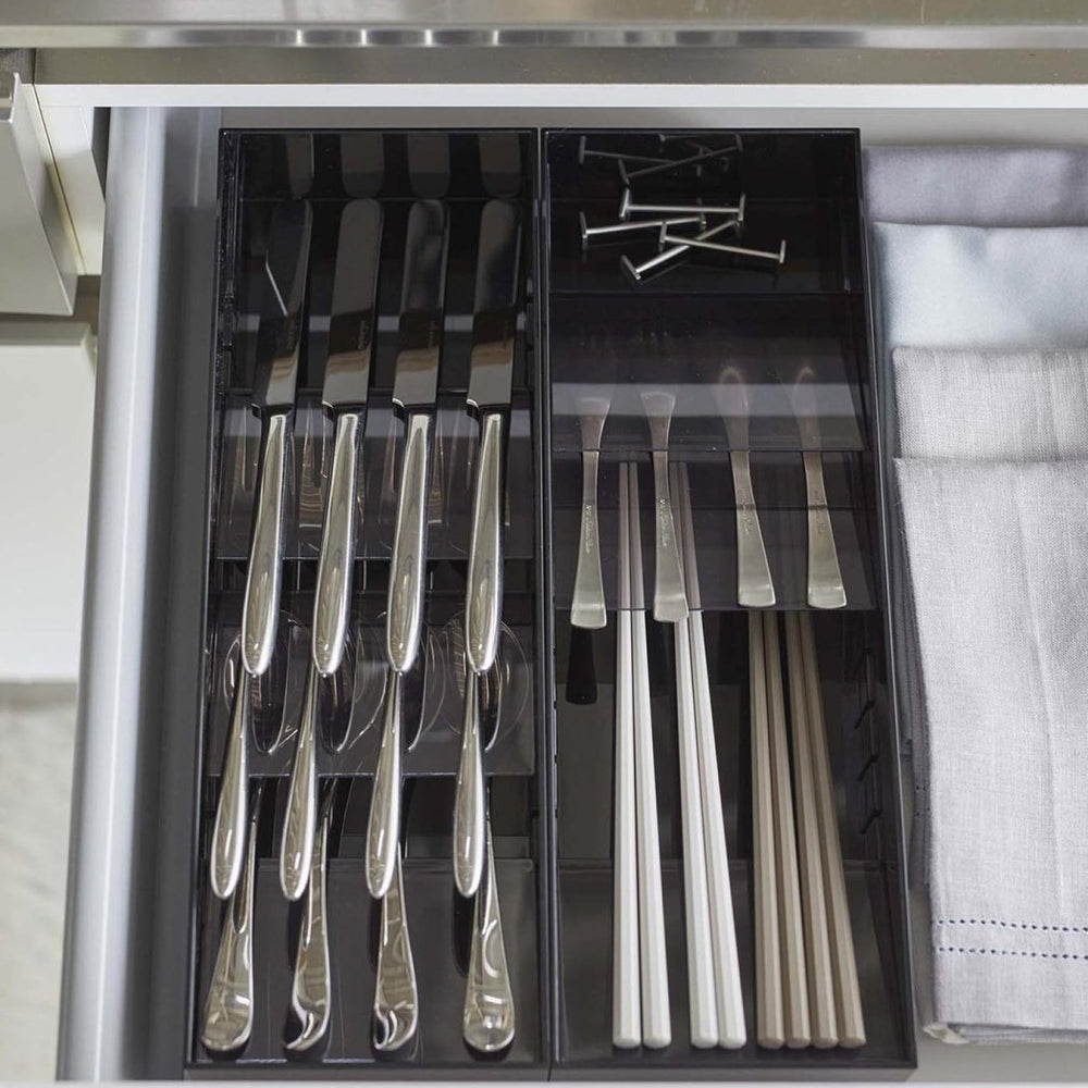 
                      
                        Yamazaki Home Cutlery Organizer, Compact - lily & onyx
                      
                    