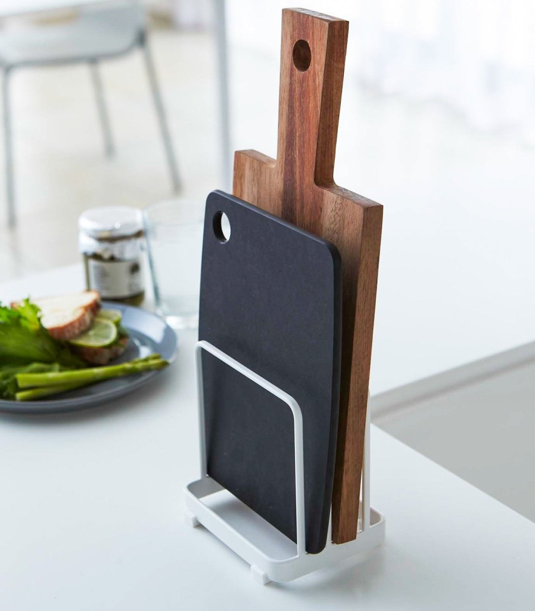 Yamazaki Home Cutting Board Stand - Steel - lily & onyx