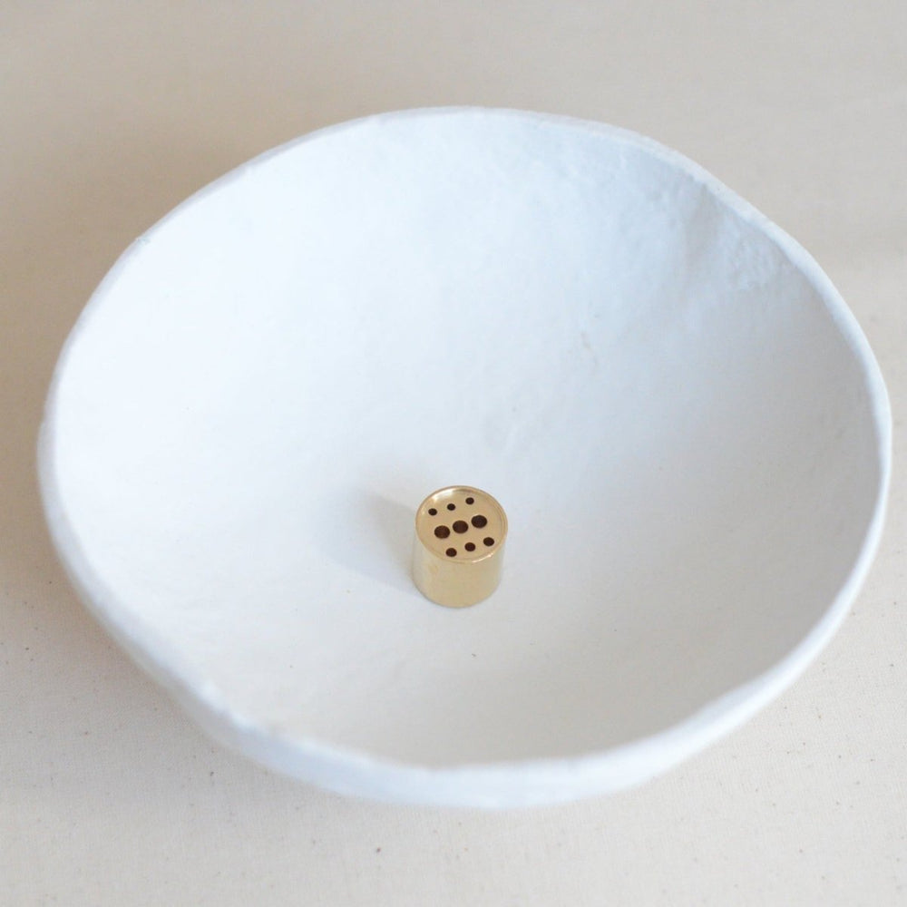 
                      
                        CEDAR AND MYRRH Cylinder Brass Incense Holder - lily & onyx
                      
                    