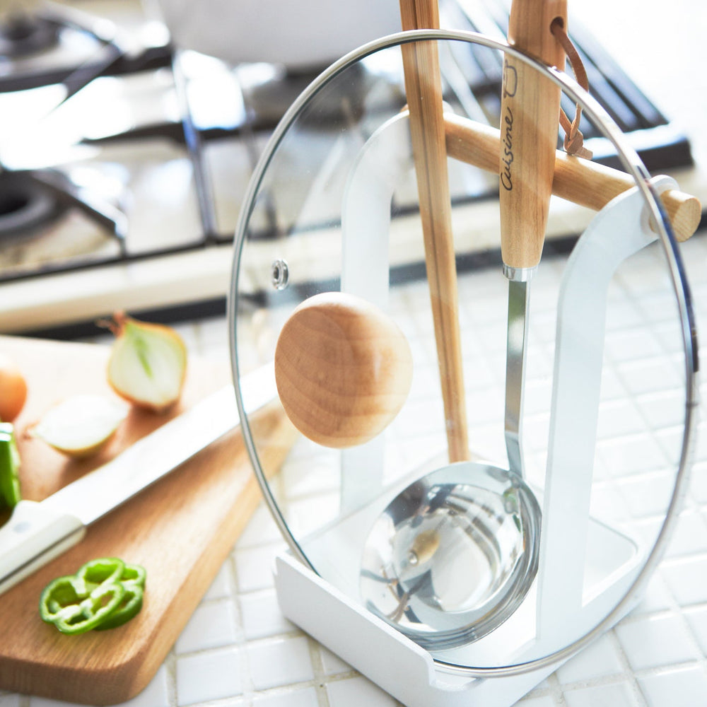 
                      
                        Lid & Ladle Steel & Wood Stand
                      
                    