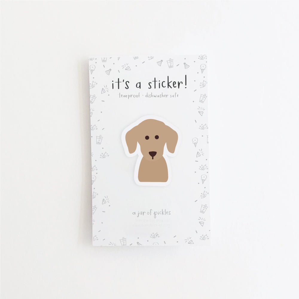 A Jar of Pickles Dachshund Dog Vinyl Sticker - lily & onyx