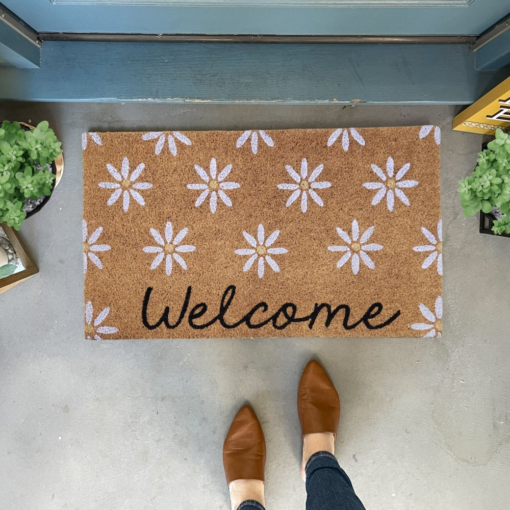 
                      
                        Nickel Designs Custom Doormats Daisies Pattern Doormat - lily & onyx
                      
                    