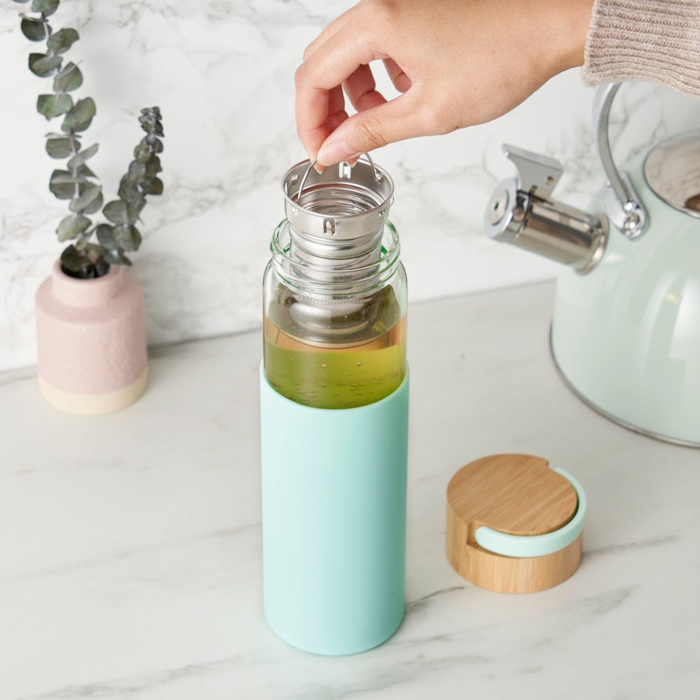
                      
                        Pinky Up Tea Dana Glass Travel Mug in Turquoise - lily & onyx
                      
                    