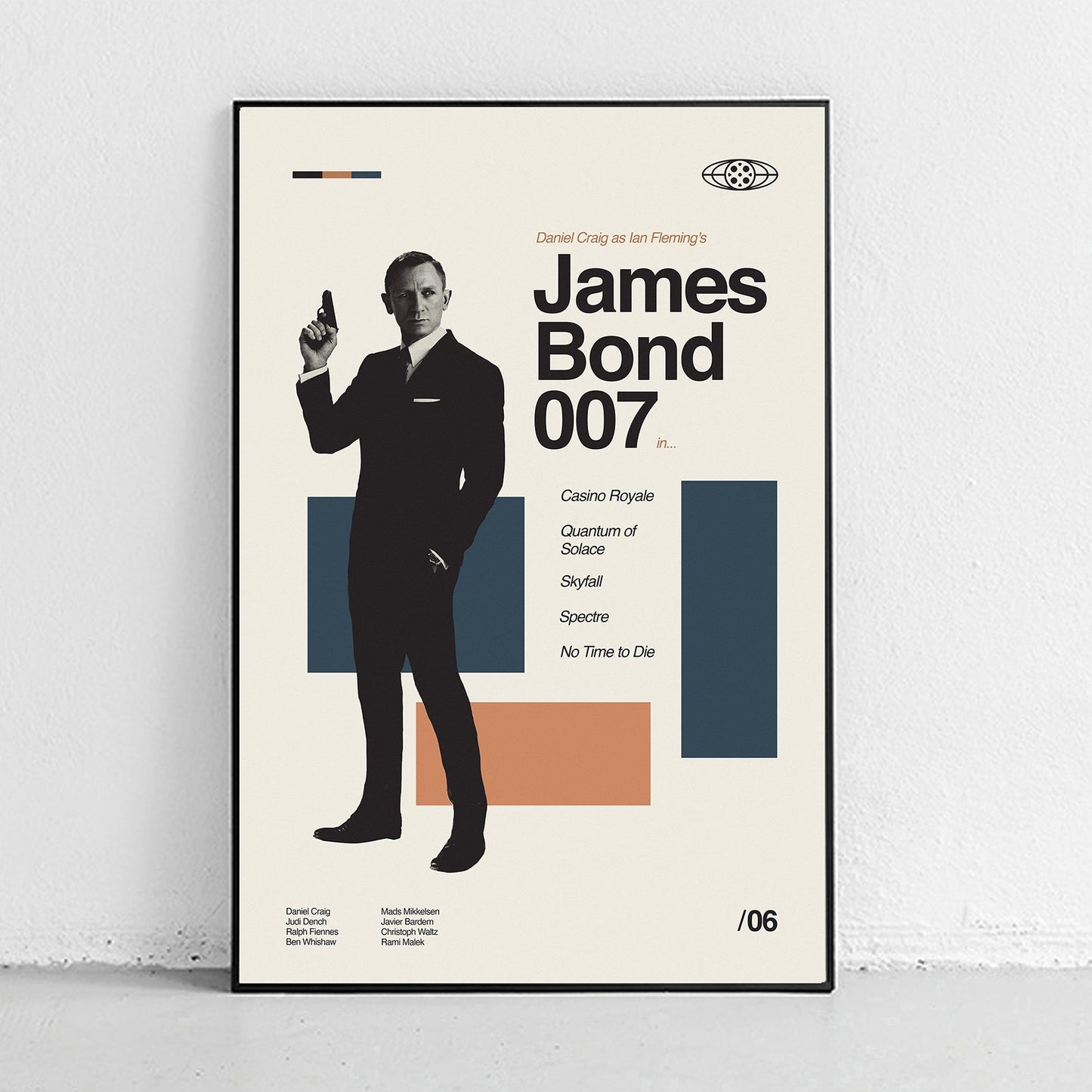 James Bond  - 007-  Daniel Craig Art Print