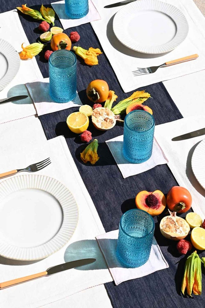 
                      
                        ATELIER SAUCIER Dark Denim Table Runner - lily & onyx
                      
                    