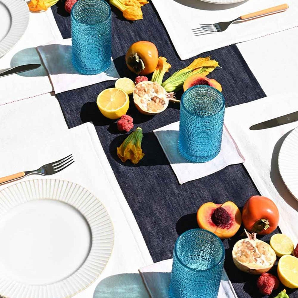 ATELIER SAUCIER Dark Denim Table Runner - lily & onyx