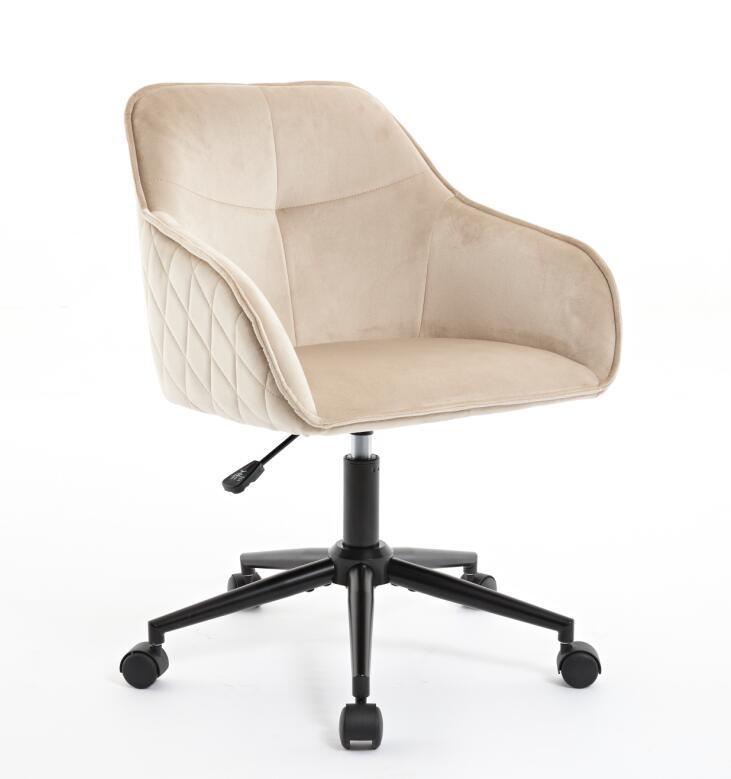 
                      
                        Light Camel Quilted Velvet Office Desk Chair
                      
                    