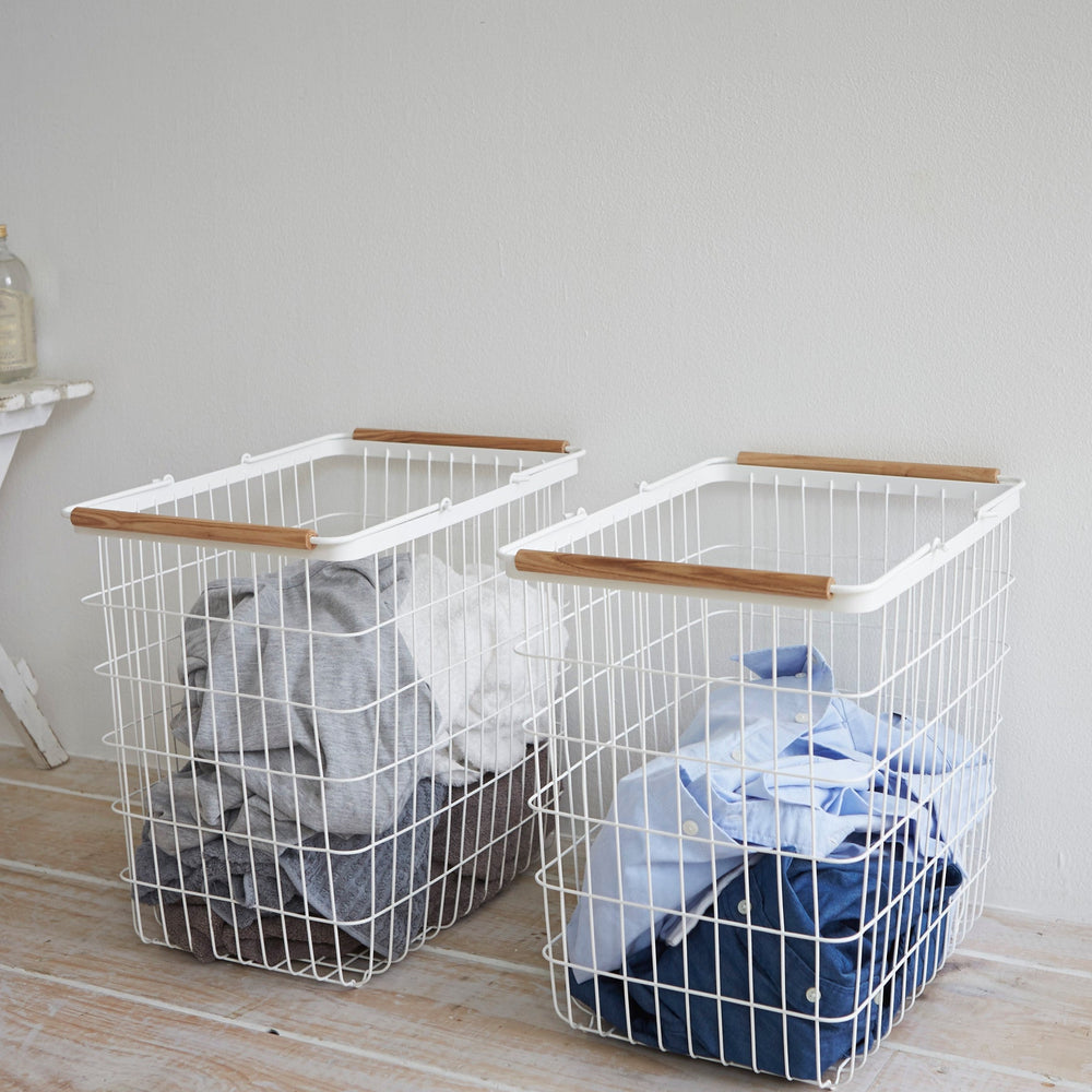 
                      
                        Wire Basket with Wood Handles
                      
                    
