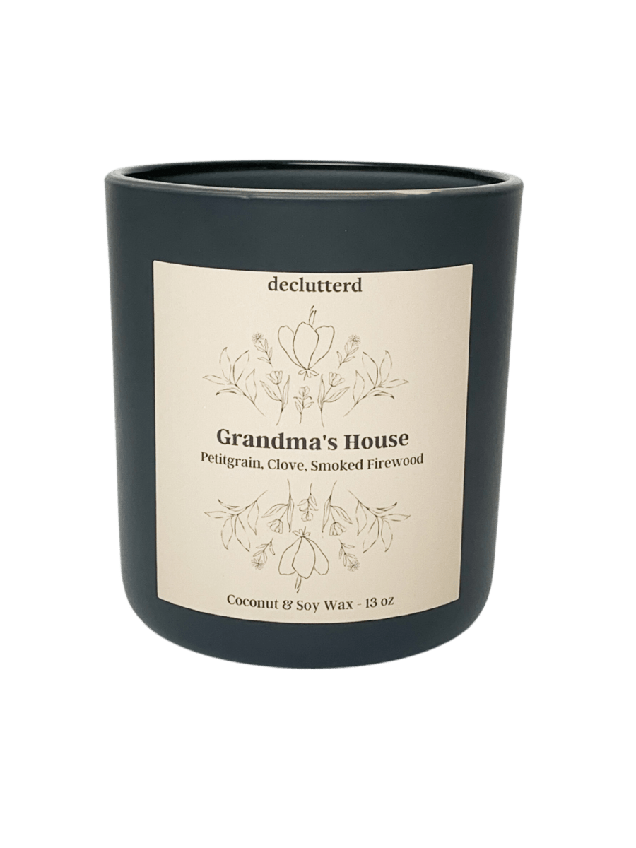 declutterd Grandma's House Wood Wick Candle - 13oz Coconut Soy Candle