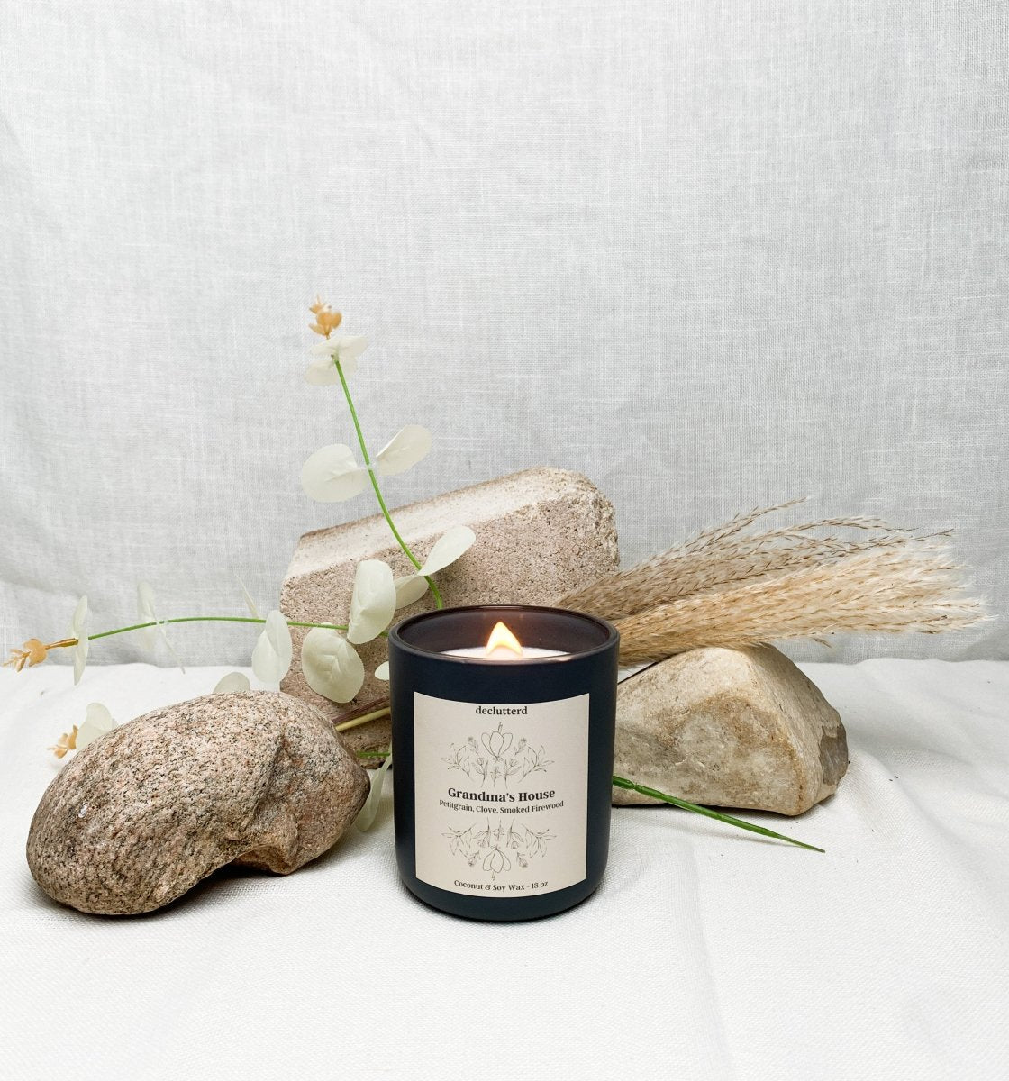 declutterd Grandma's House Wood Wick Candle - 13oz Coconut Soy Candle
