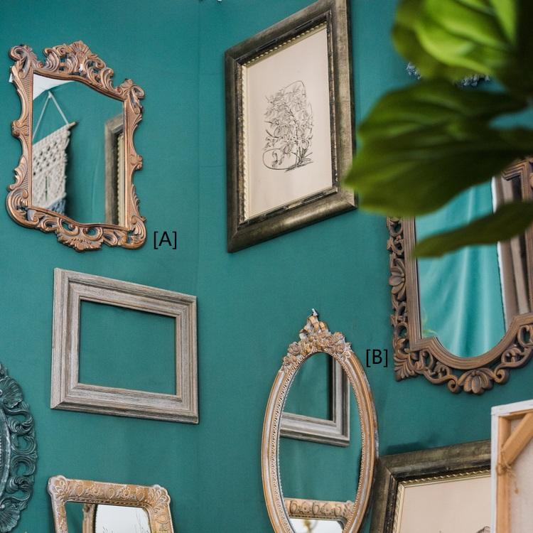French Palace Style Wall Mirror with Carved Frame