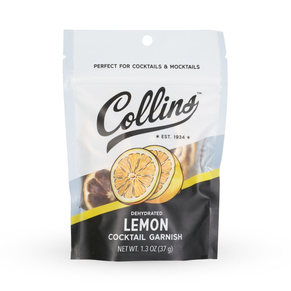 Collins Dehydrated Lemon Cocktail Garnish, 1.3 oz - lily & onyx