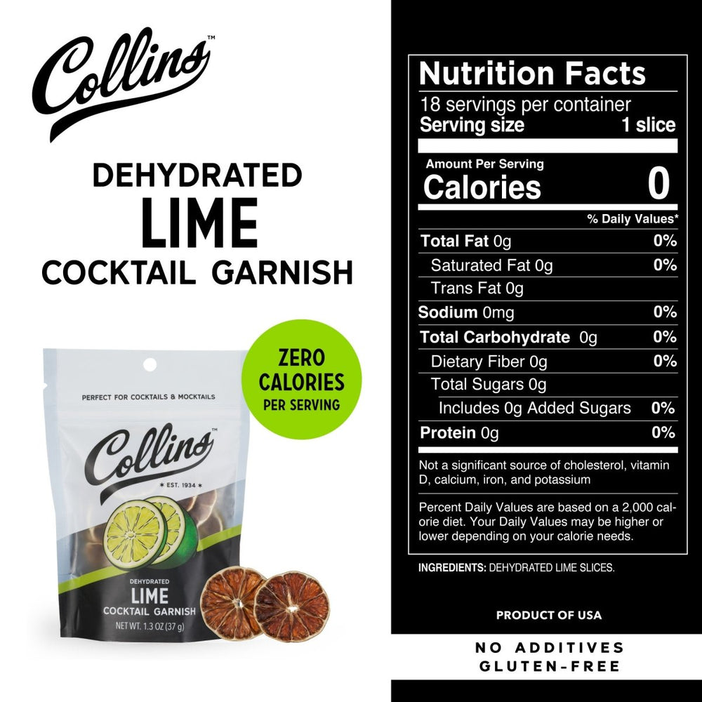 
                      
                        Collins Dehydrated Lime Cocktail Garnish, 1.3 oz - lily & onyx
                      
                    