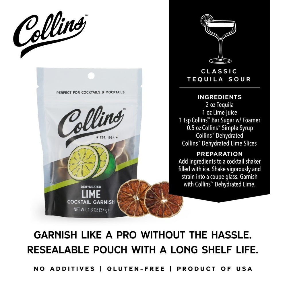 
                      
                        Collins Dehydrated Lime Cocktail Garnish, 1.3 oz - lily & onyx
                      
                    