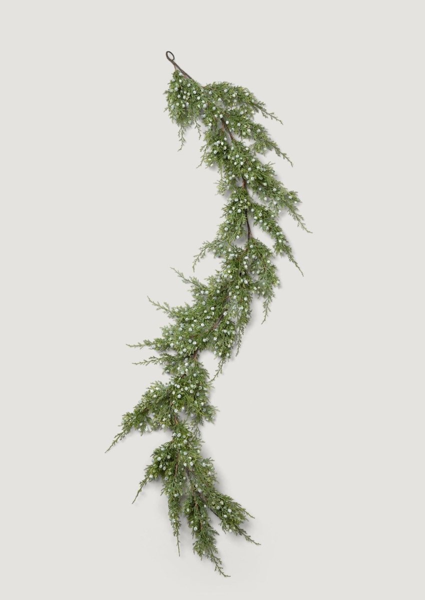 Afloral Deluxe Artificial Oregon Juniper Garland - 48" - lily & onyx