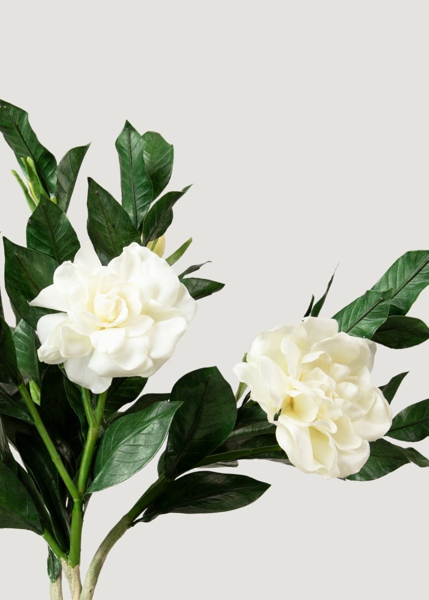 Afloral Deluxe Cream Artificial Gardenia Flower Branch - 19