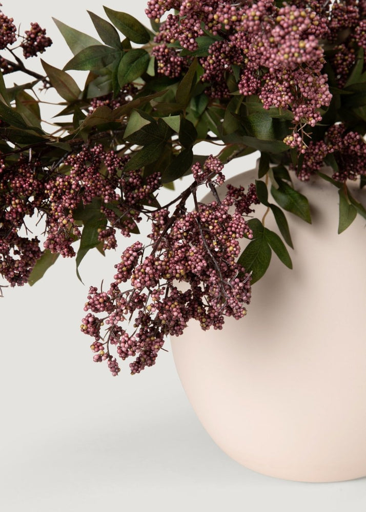 
                      
                        Afloral Deluxe Fake Smoke Berry Branch in Dusty Plum - 47" - lily & onyx
                      
                    