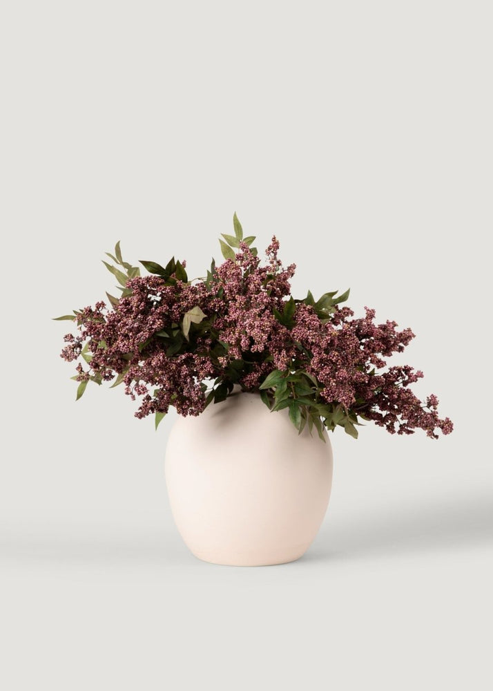 Afloral Deluxe Fake Smoke Berry Branch in Dusty Plum - 47" - lily & onyx