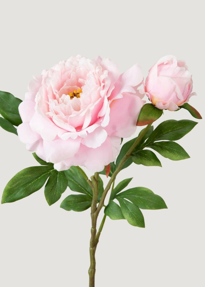 Afloral Deluxe Pink Fake Queen Garden Peony Flower - 30" - lily & onyx