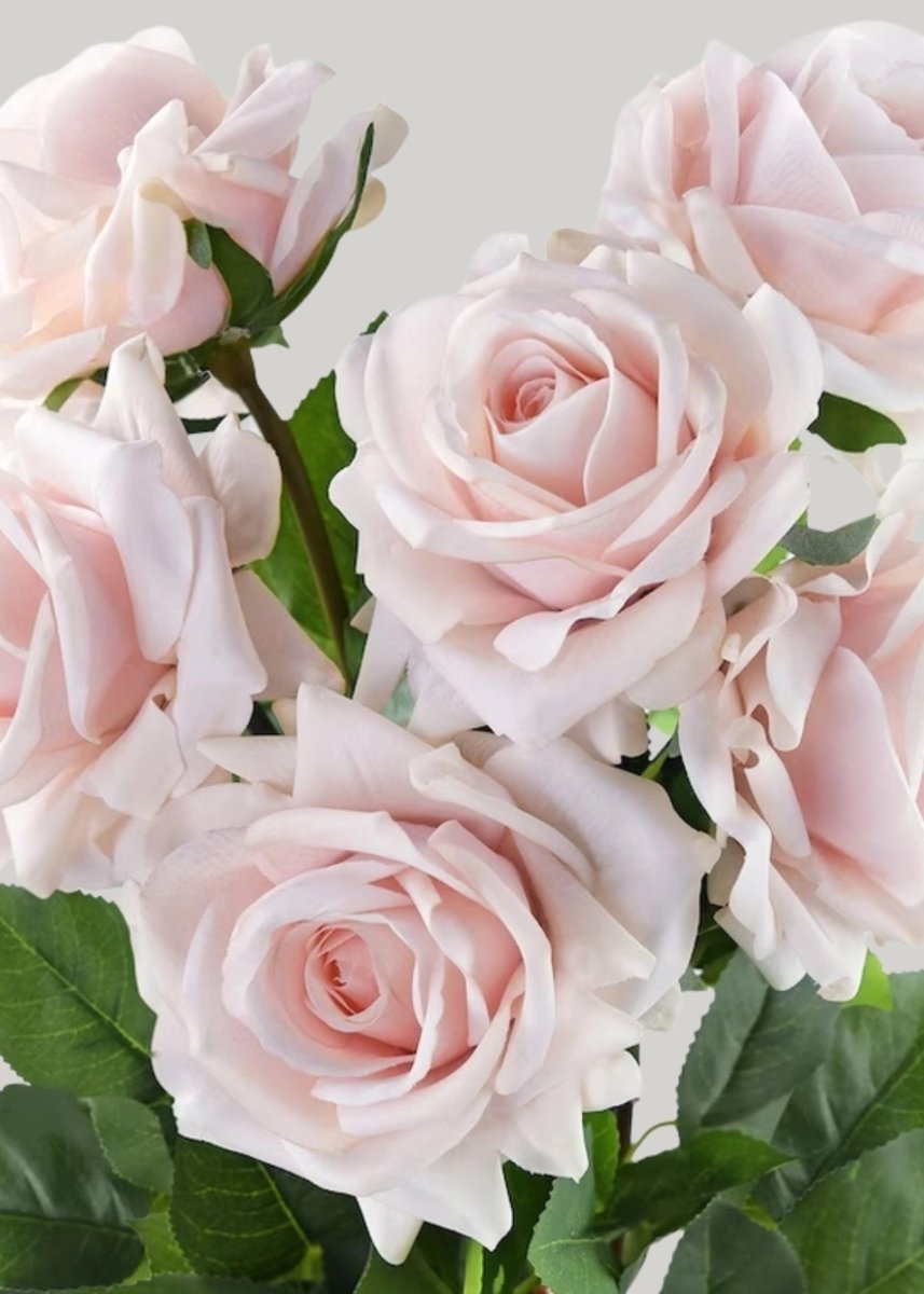 Afloral Deluxe Real Touch Rose in Soft Pink - 29" - lily & onyx