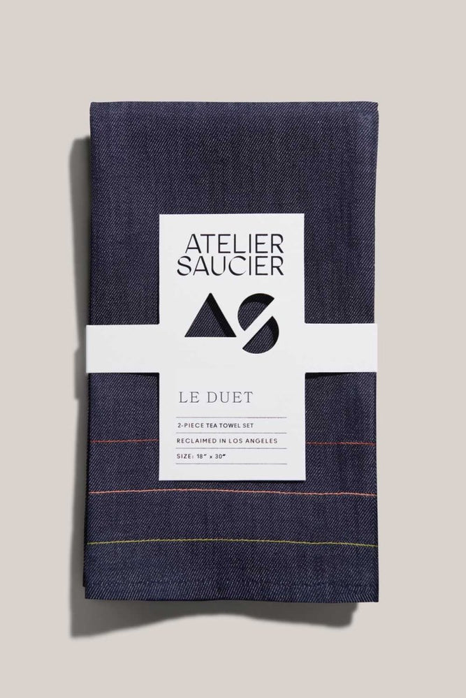 
                      
                        ATELIER SAUCIER Denim Jewel Tea Towels | Set of 2 - lily & onyx
                      
                    