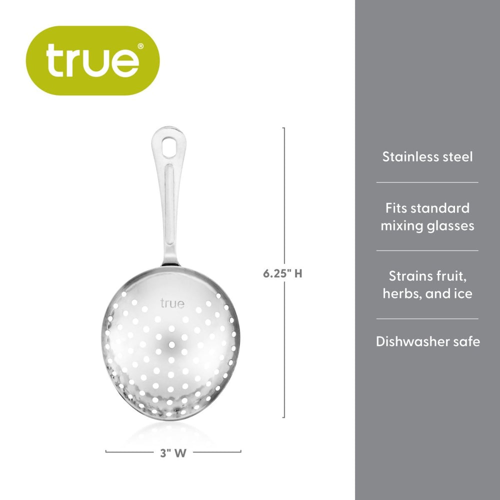 
                      
                        True Derby Julep Strainer in Stainless Steel - lily & onyx
                      
                    