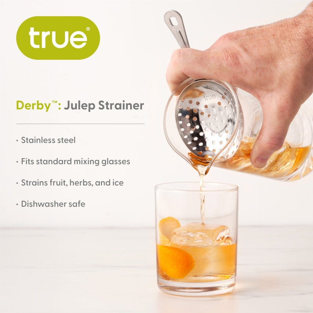 
                      
                        True Derby Julep Strainer in Stainless Steel - lily & onyx
                      
                    