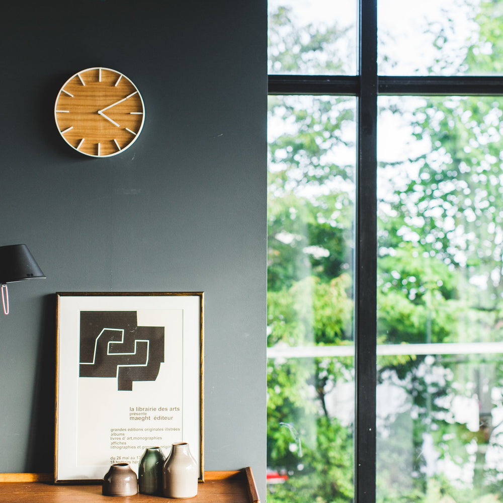 
                      
                        Modern Steel & Wood Wall Clock
                      
                    